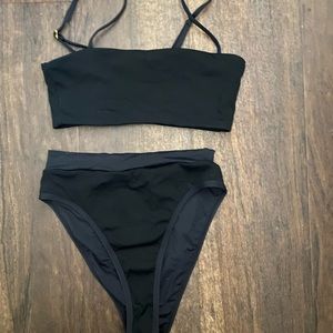 l*space brand new black frenchi bikini set
